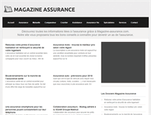 Tablet Screenshot of magazine-assurance.com